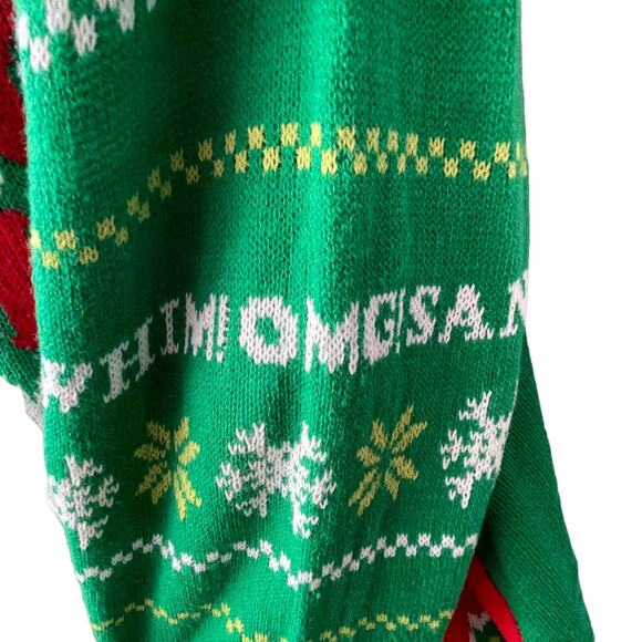 Elf The Movie OMG SANTA I KNOW HIM Ugly Christmas Sweater Size Small (34-36) - Picture 3 of 5